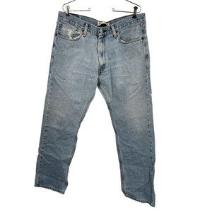 Levi's 505 Light Wash Blue Denim Straight Fit Men Jeans 36x32